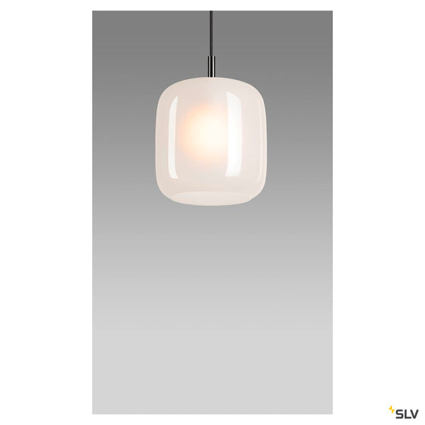 SLV PANTILO 20 PD, E27 pendant light, white/chrome 1006396