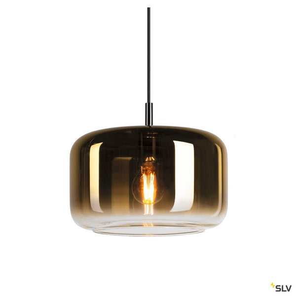 SLV PANTILO 28 PD, E27 pendant light, gold/chrome 1006397