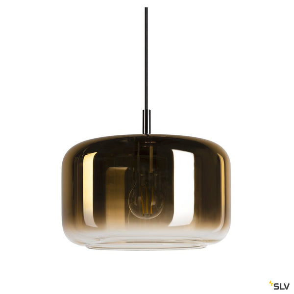 SLV PANTILO 28 PD, E27 pendant light, gold/chrome 1006397
