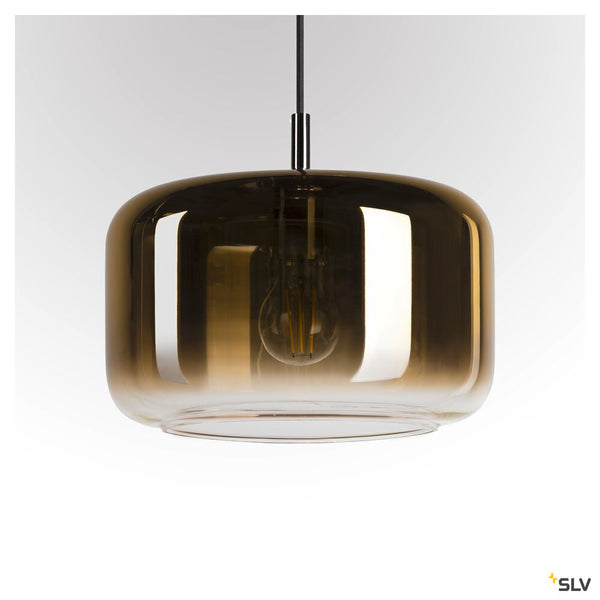 SLV PANTILO 28 PD, E27 pendant light, gold/chrome 1006397