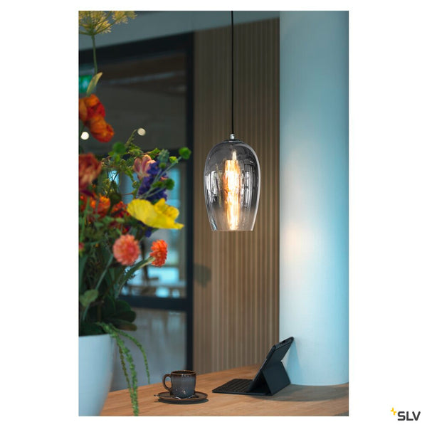 SLV PANTILO OVAL PD, E27 pendant light, chrome 1006398