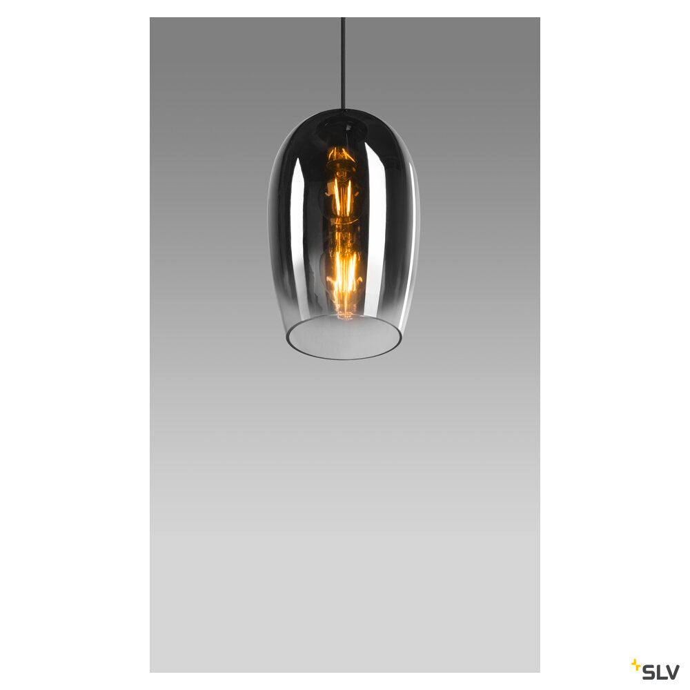 SLV PANTILO OVAL PD, E27 pendant light, chrome 1006398
