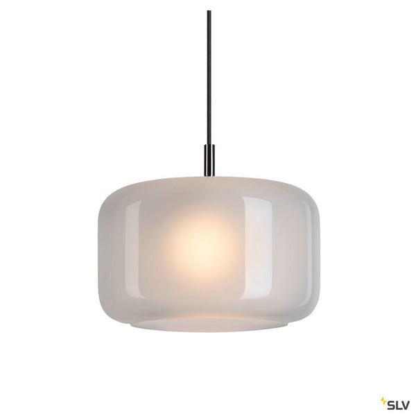 SLV PANTILO 28 PD, E27 pendant light, white/chrome 1006399