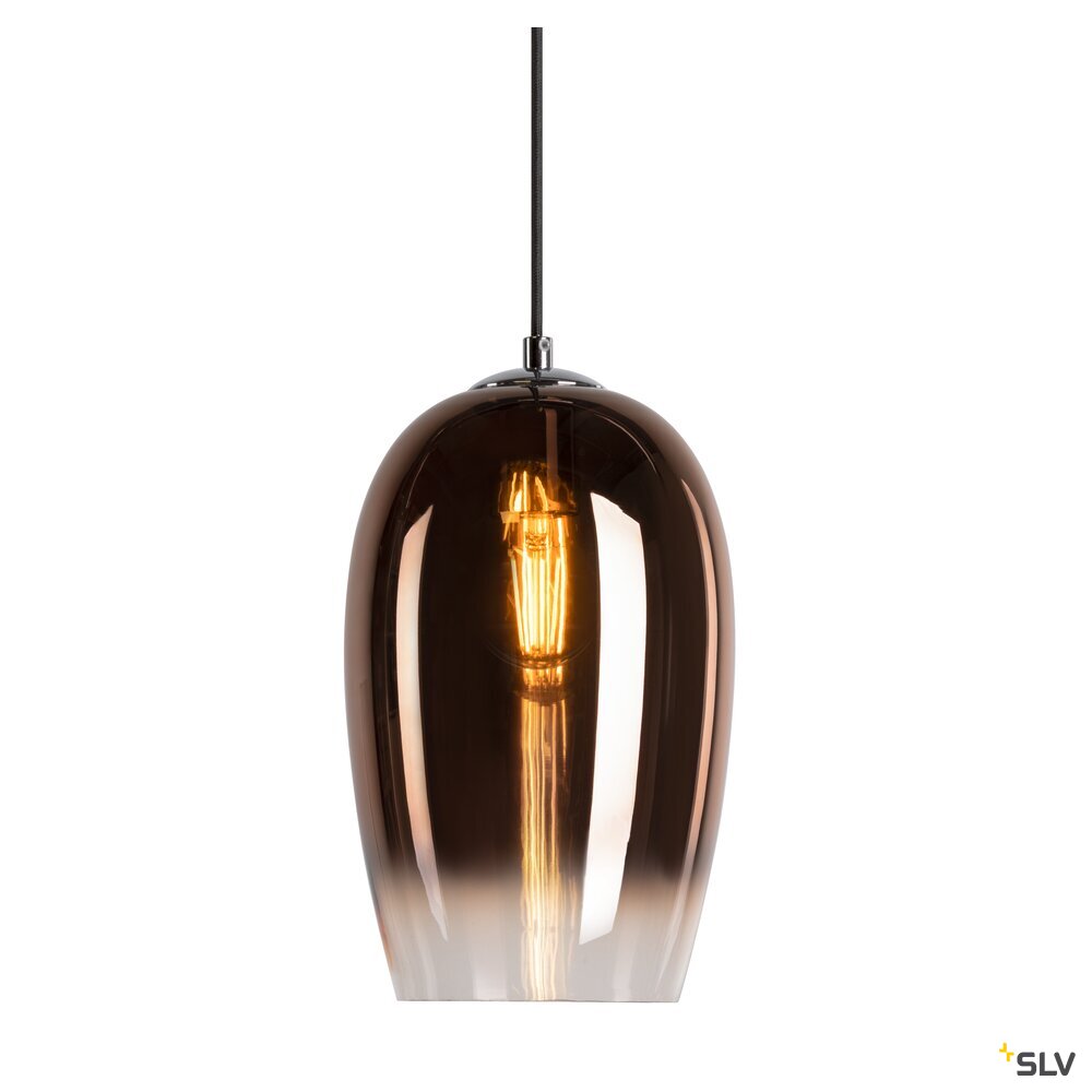 SLV PANTILO OVAL PD, E27 pendant light, copper, 15W 1006400
