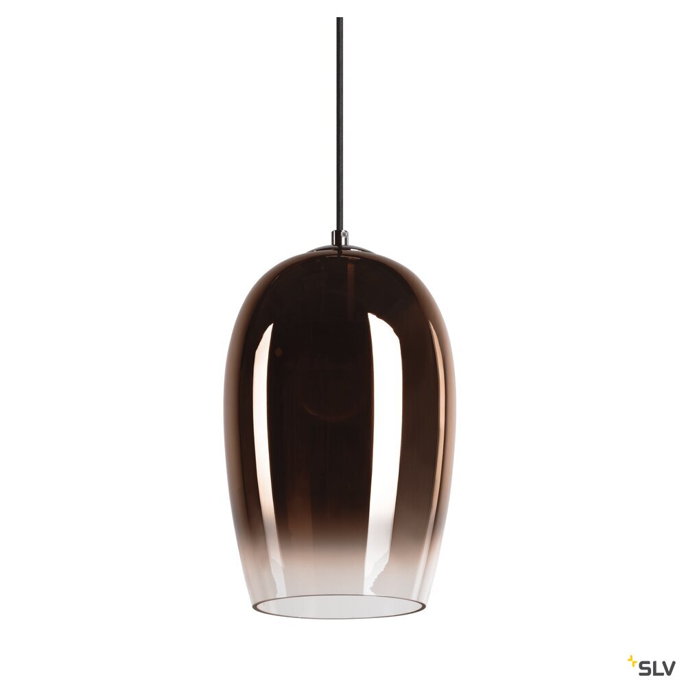 SLV PANTILO OVAL PD, E27 pendant light, copper, 15W 1006400