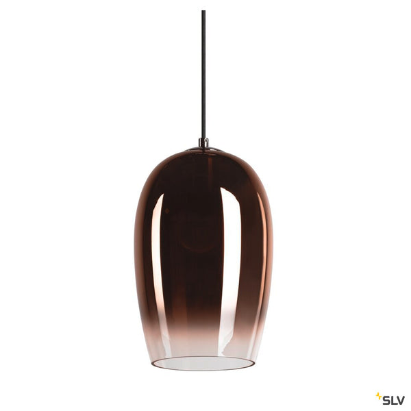 SLV PANTILO OVAL PD, E27 pendant light, copper, 15W 1006400