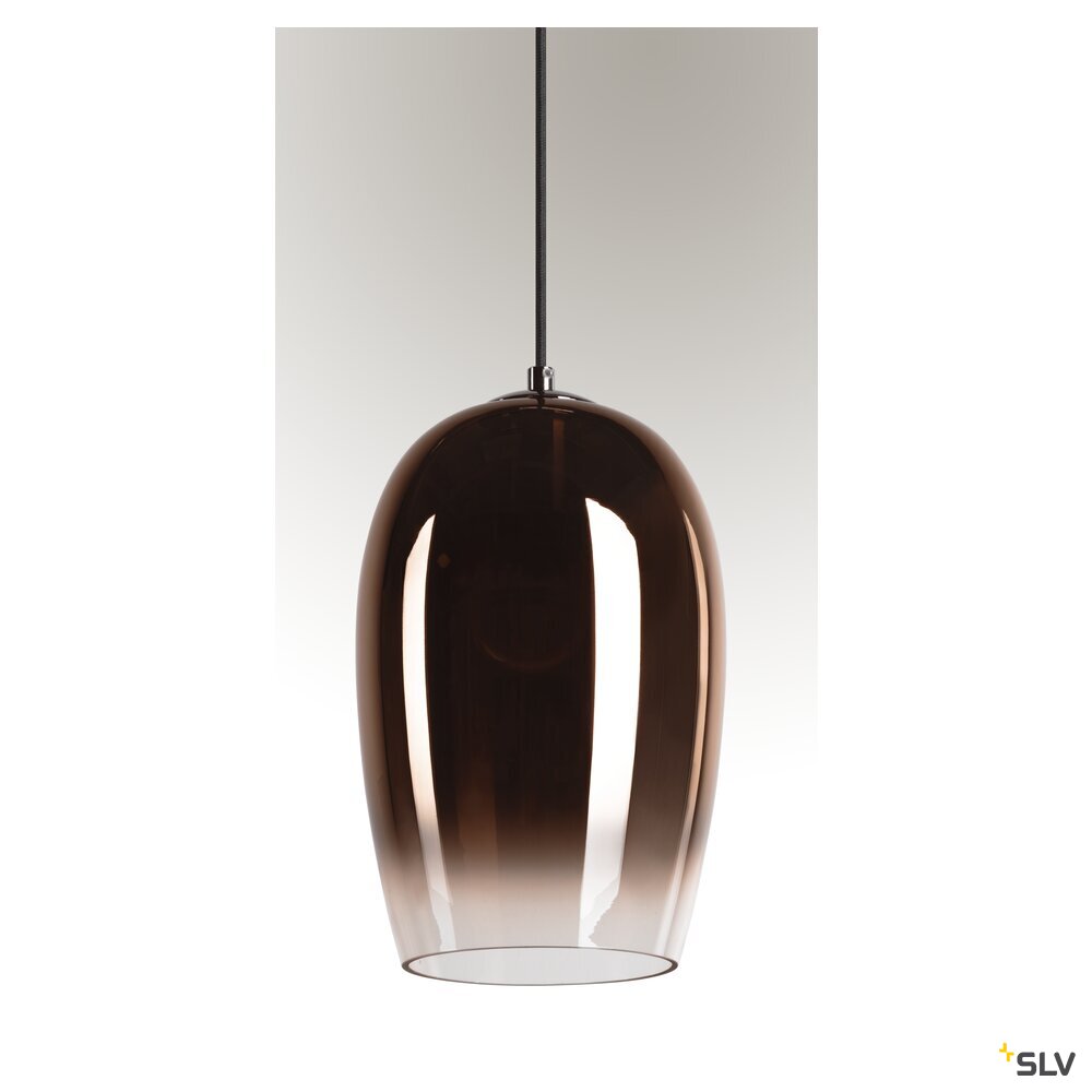 SLV PANTILO OVAL PD, E27 pendant light, copper, 15W 1006400