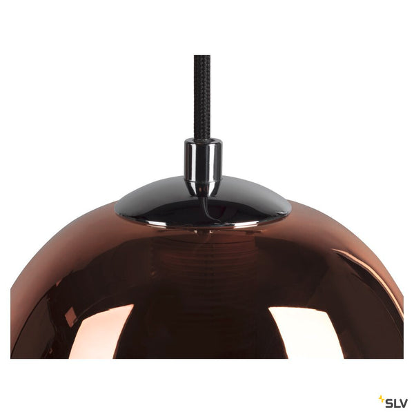 SLV PANTILO OVAL PD, E27 pendant light, copper, 15W 1006400