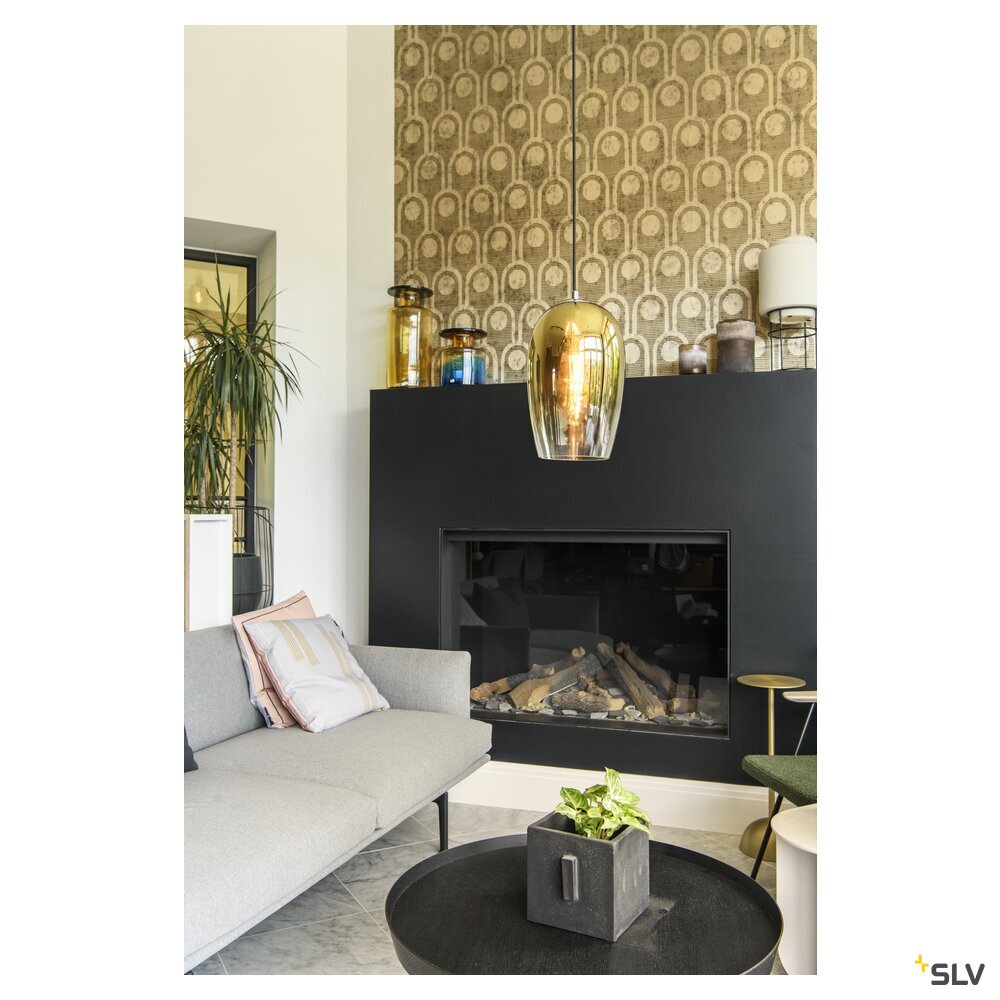 SLV PANTILO OVAL PD, E27 pendant light, gold 1006403