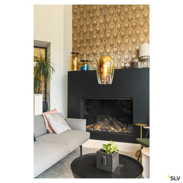 SLV PANTILO OVAL PD, E27 pendant light, gold 1006403