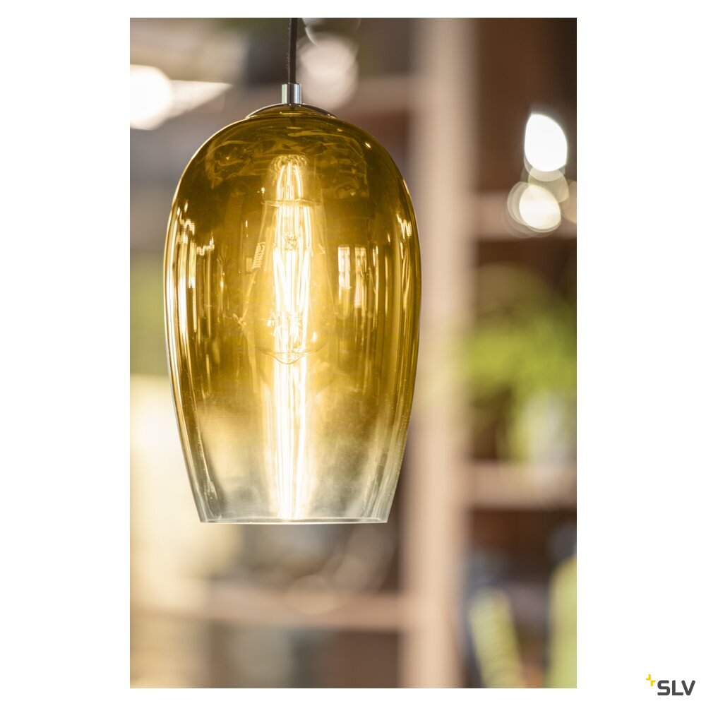 SLV PANTILO OVAL PD, E27 pendant light, gold 1006403