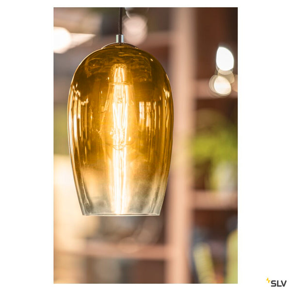 SLV PANTILO OVAL PD, E27 pendant light, gold 1006403