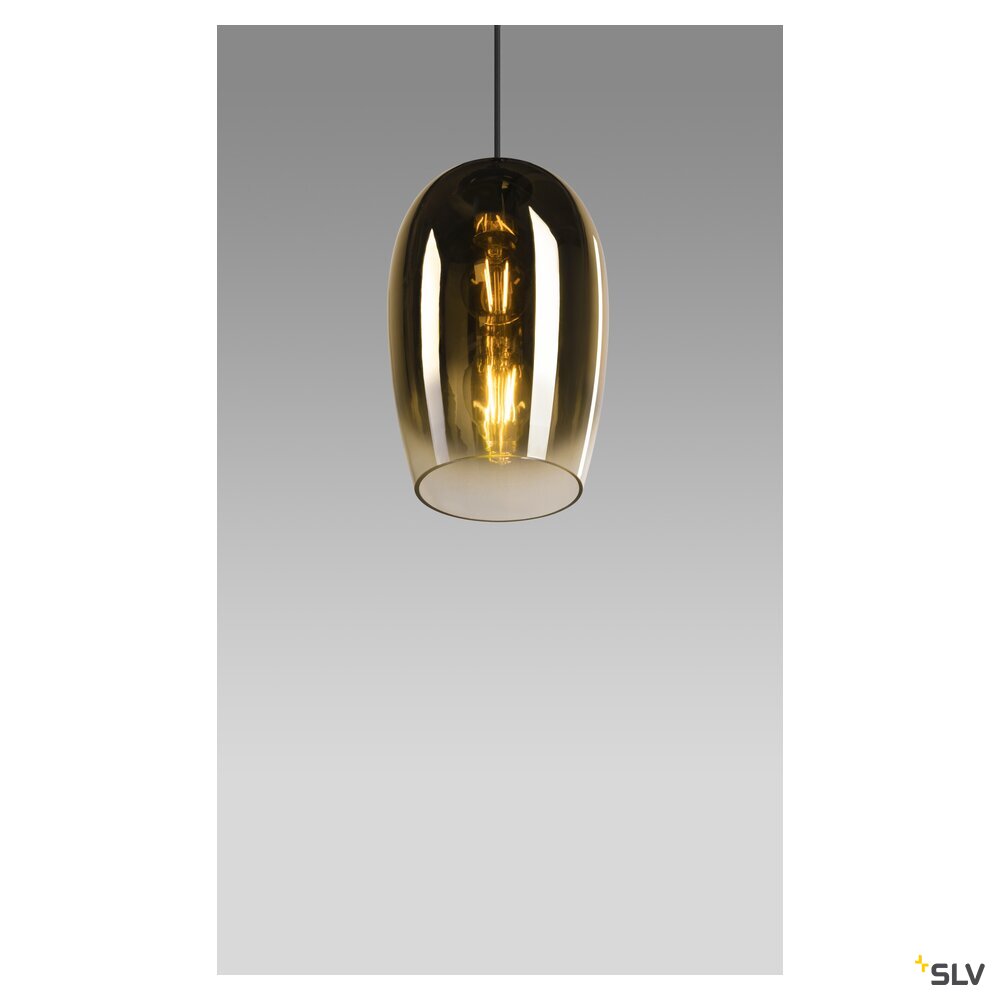 SLV PANTILO OVAL PD, E27 pendant light, gold 1006403