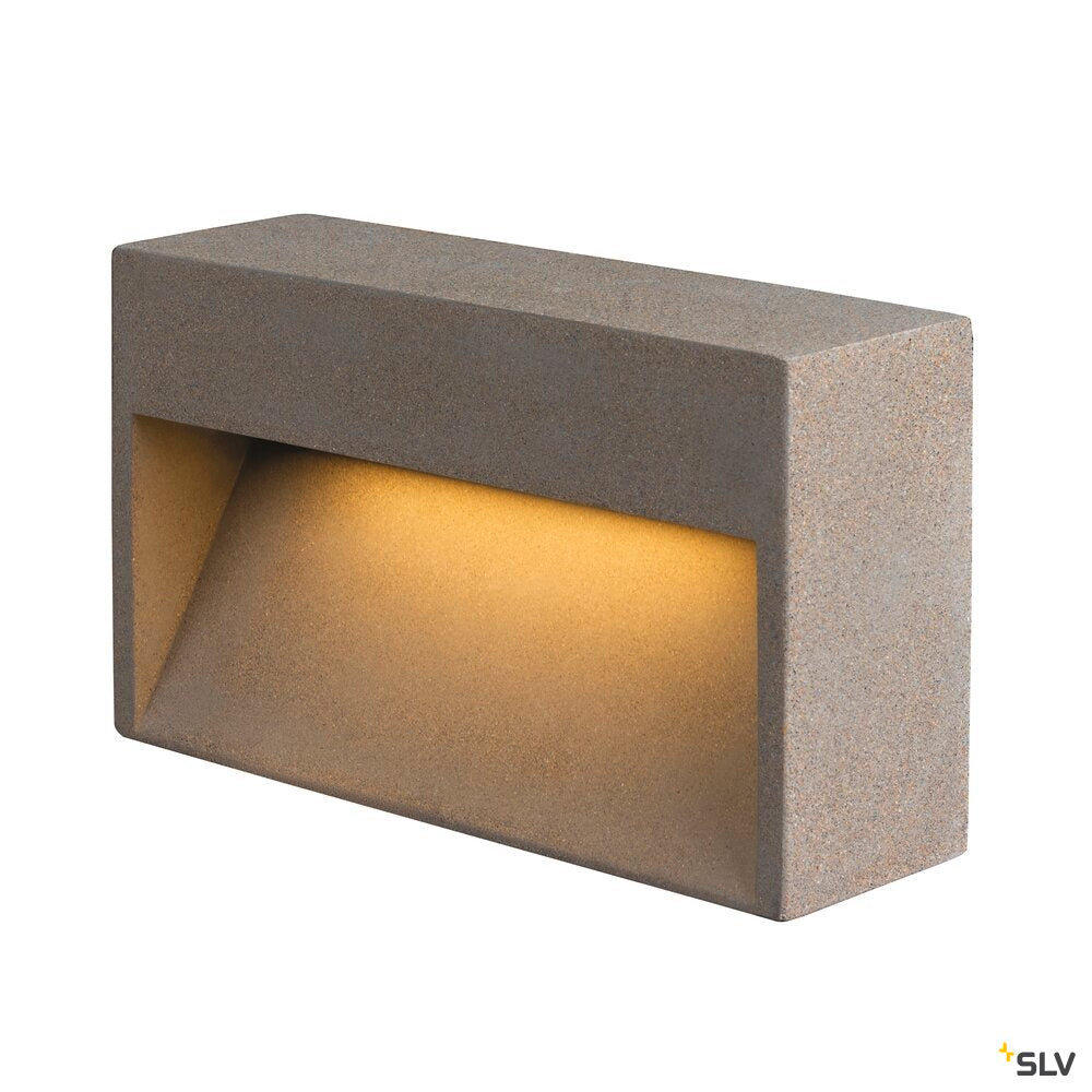 SLV CONCRETO L, WL wall-mounted light grey, 12W, 570lm, 3000K 1006405