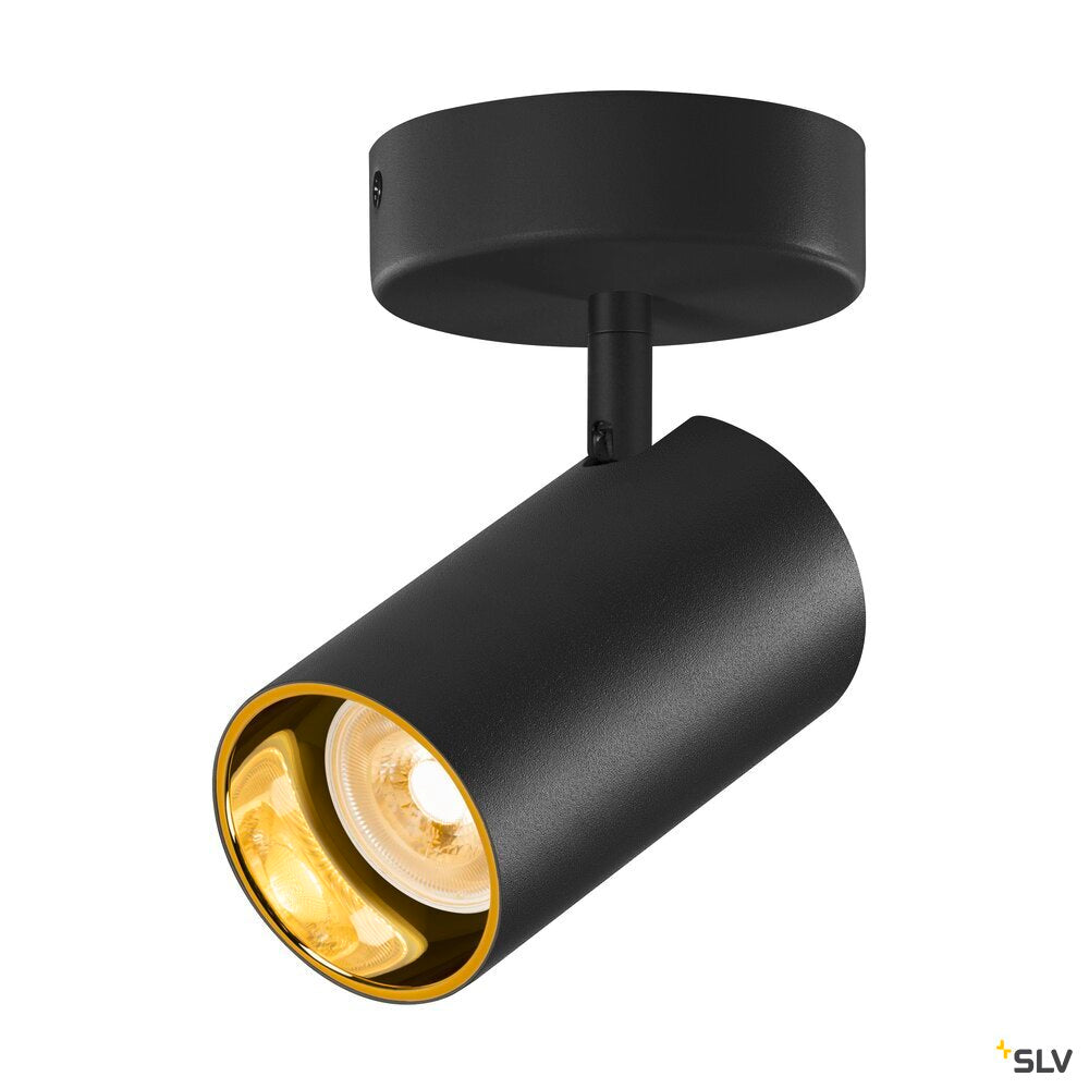 SLV ASTO TUBE, spot, cylindrical, max. 1x10W, black 1006423