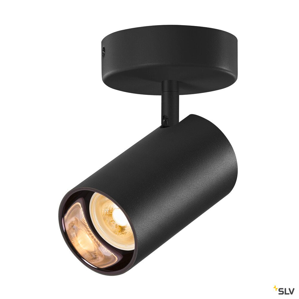 SLV ASTO TUBE, spot, cylindrical, max. 1x10W, black 1006423