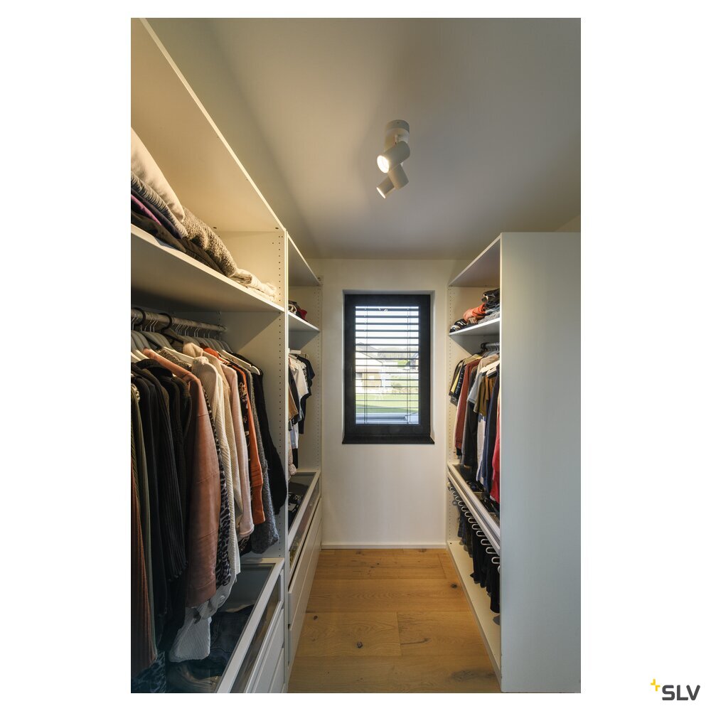 SLV ASTO TUBE, ceiling-mounted light, cylindrical, max. 3x10W, white 1006428