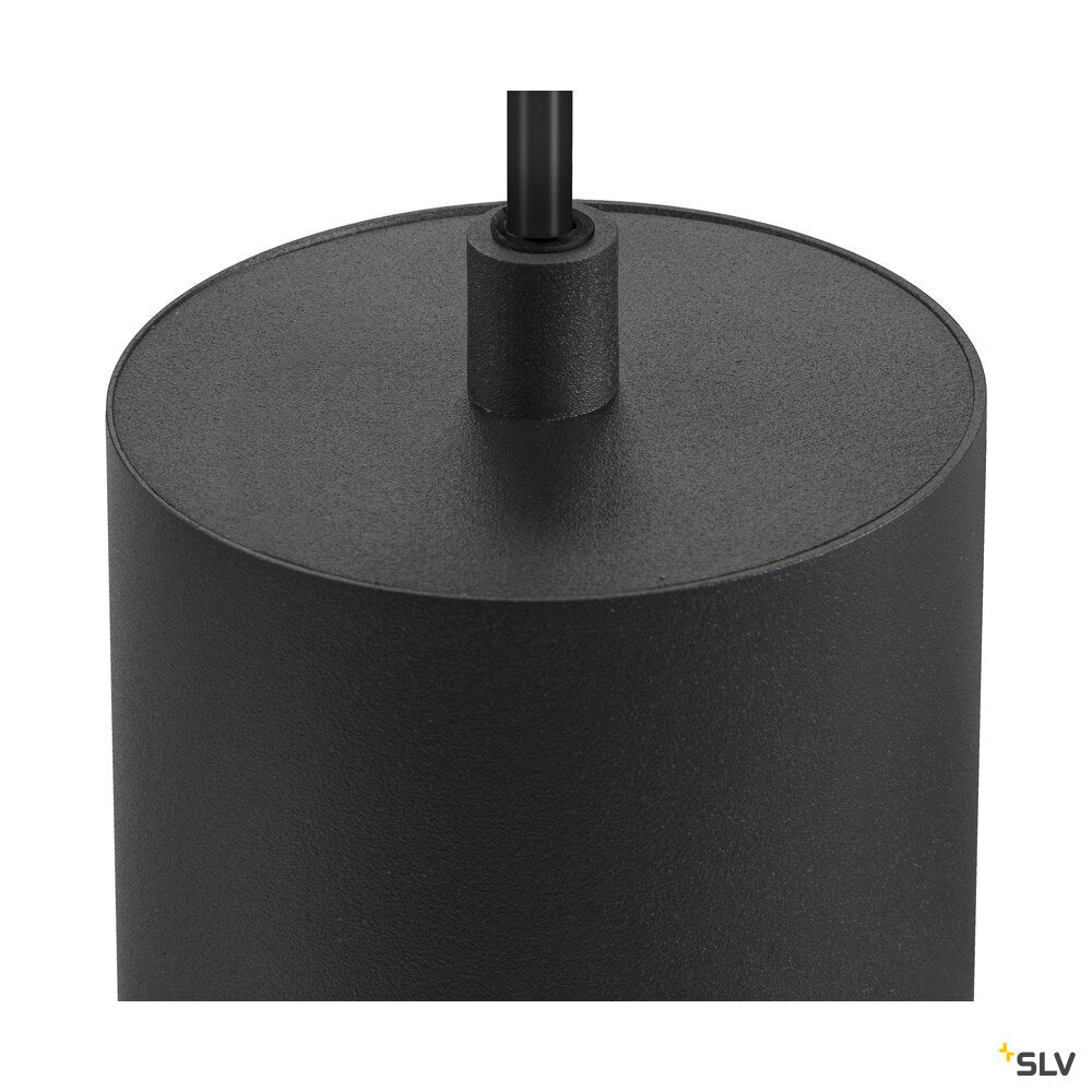 SLV ASTO TUBE, pendant light, GU10, pendant length 250 cm, max. 10W, black 1006431