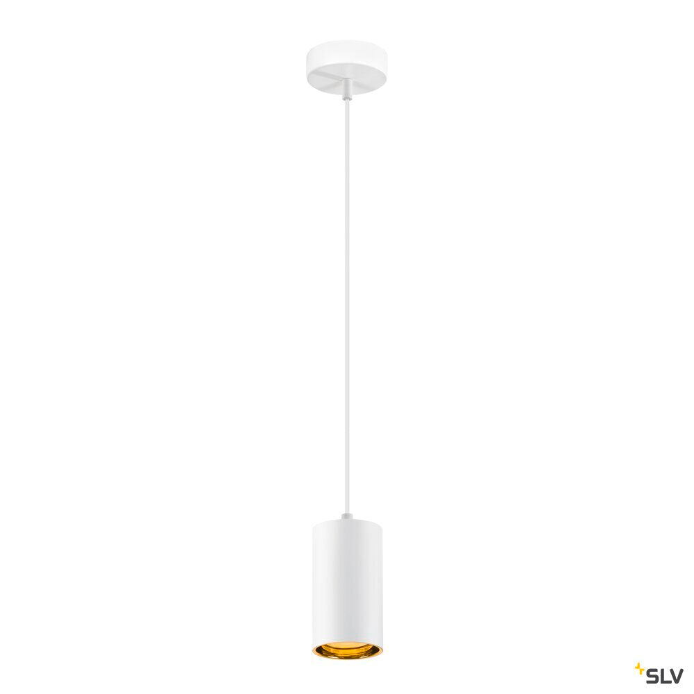 SLV ASTO TUBE, pendant light, GU10, pendant length 250 cm, max. 10W, white 1006432