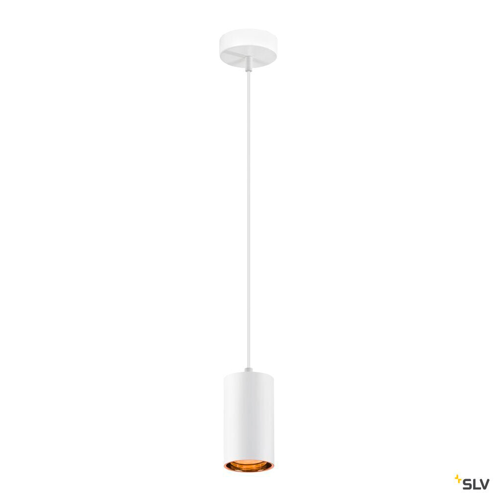 SLV ASTO TUBE, pendant light, GU10, pendant length 250 cm, max. 10W, white 1006432