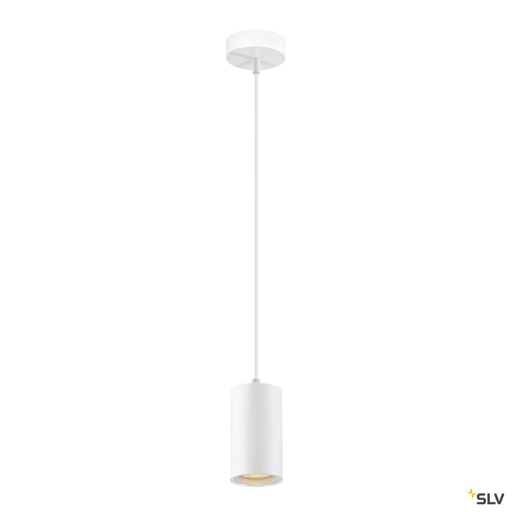 SLV ASTO TUBE, pendant light, GU10, pendant length 250 cm, max. 10W, white 1006432