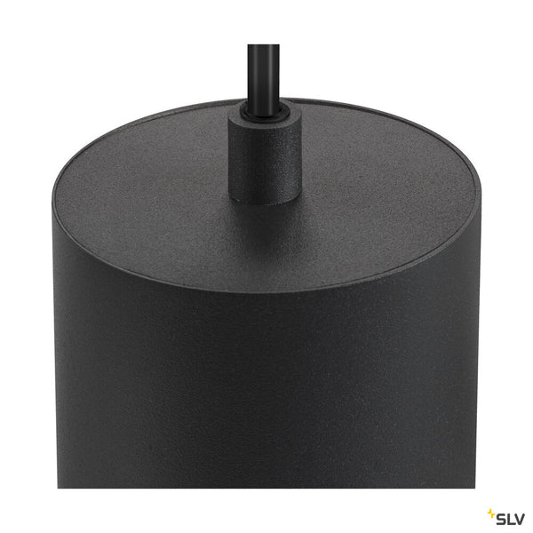 SLV ASTO TUBE, pendant light, GU10, pendant length 250 cm, max. 4x10W, black 1006437