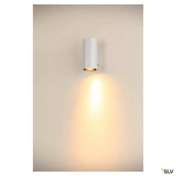 SLV ASTO TUBE, wall-mounted light, cylindrical, max. 1x10W, white 1006442