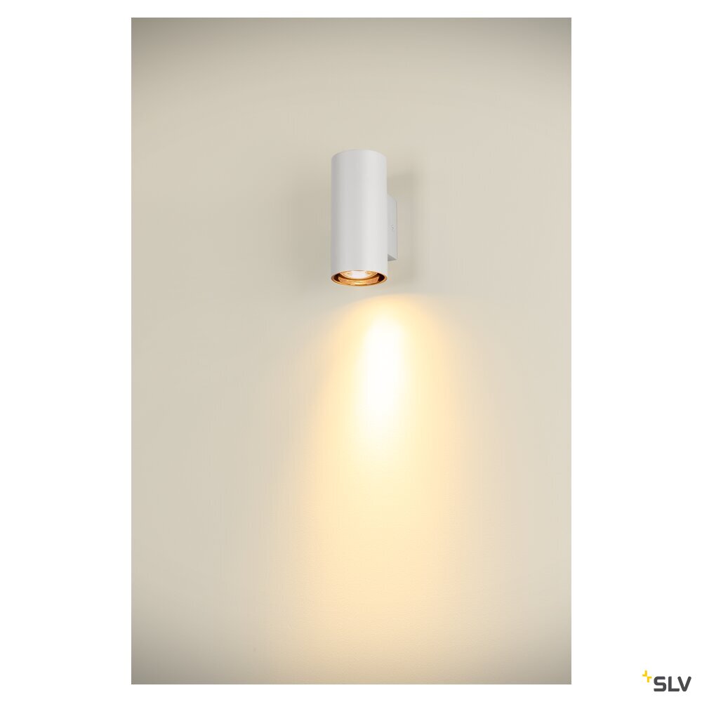 SLV ASTO TUBE, wall-mounted light, cylindrical, max. 1x10W, white 1006442