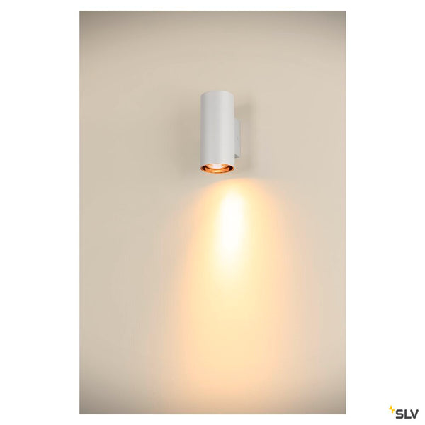 SLV ASTO TUBE, wall-mounted light, cylindrical, max. 1x10W, white 1006442