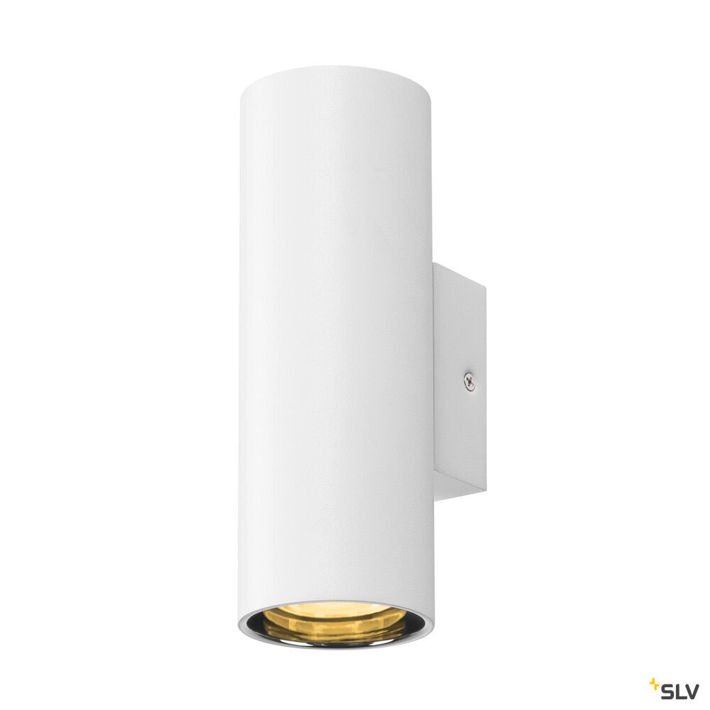 SLV ASTO TUBE, wall-mounted light, cylindrical, max. 2x10W, white 1006444