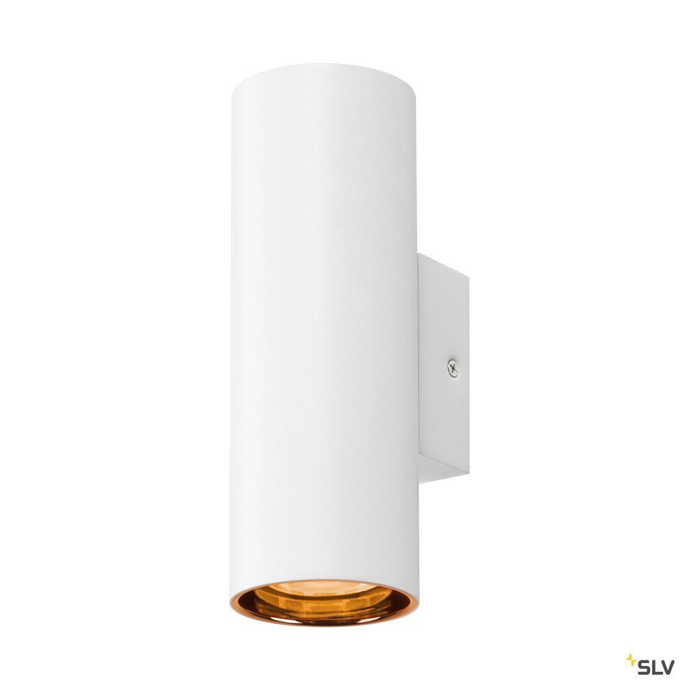 SLV ASTO TUBE, wall-mounted light, cylindrical, max. 2x10W, white 1006444