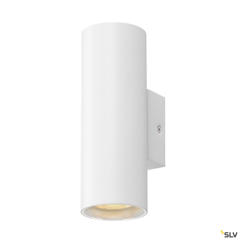 SLV ASTO TUBE, wall-mounted light, cylindrical, max. 2x10W, white 1006444