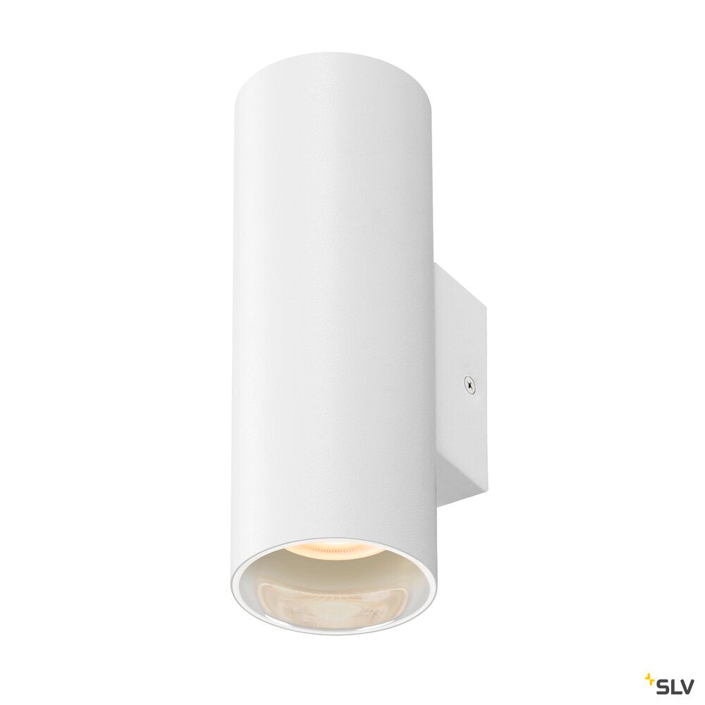 SLV ASTO TUBE, wall-mounted light, cylindrical, max. 2x10W, white 1006444