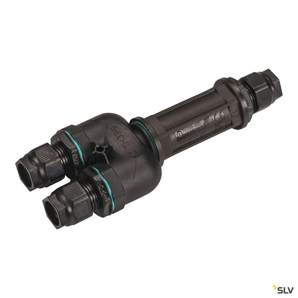 SLV Connection box, 5-pin, IP68, black, DALI 1006453