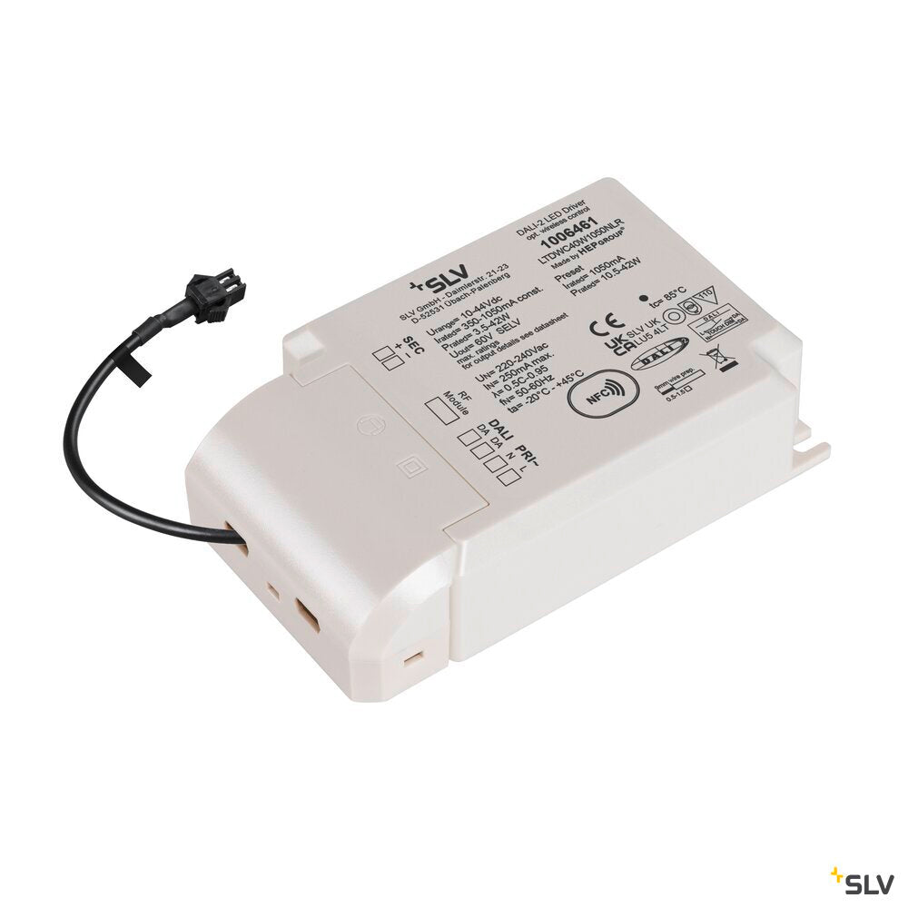 SLV LED bridge driver, 42W, 1050mA for NUMINOS®, including radio interface for RF module, DALI 1006461