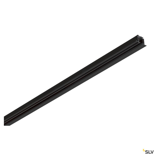 SLV S-TRACK 3-phase mounting track, high-voltage track, 1m, black, DALI 1006511
