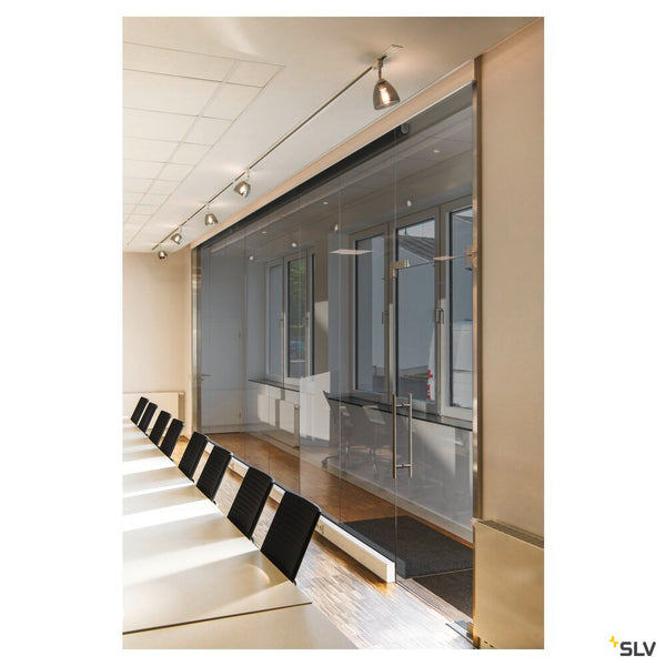SLV S-TRACK 3-phase mounting track, high-voltage track, 2m, white, DALI 1006514