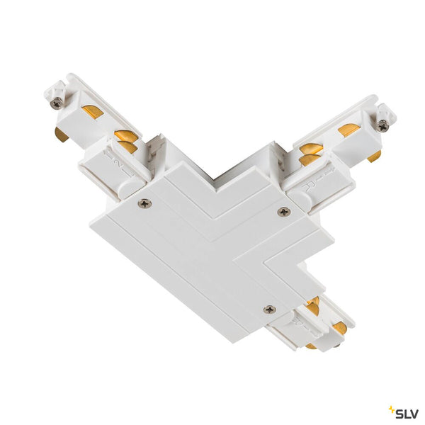 SLV T-connector, for S-TRACK 3-phase mounting track, earth electrode inside right, white, DALI 1006532