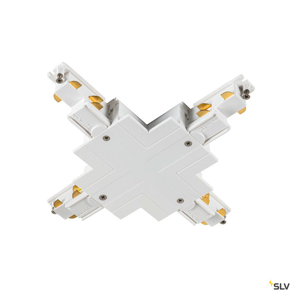 SLV X-connector, for S-TRACK 3-phase mounting track, white, DALI 1006536