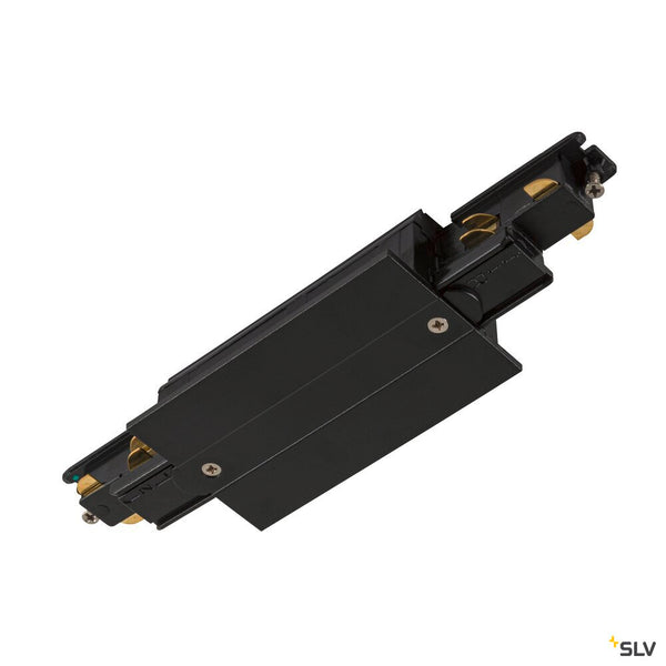 SLV Longitudinal connector, for S-TRACK 3-phase mounting track, black, DALI 1006537