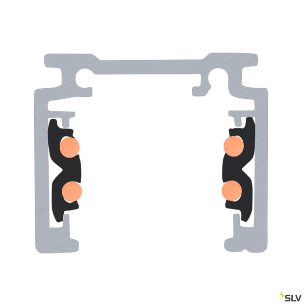 SLV 4m surface mounting track, 48V TRACK, black, DALI 1006547