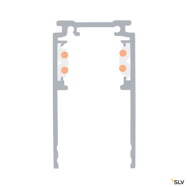 SLV 4m mounting track deep, 48V TRACK, white, DALI 1006556