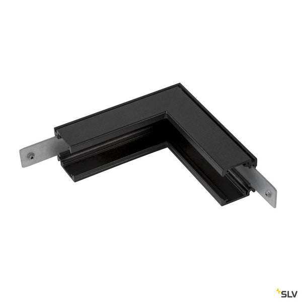 SLV L-connector mechanical, 48V TRACK, for mounting track standard, stereo, black 1006579