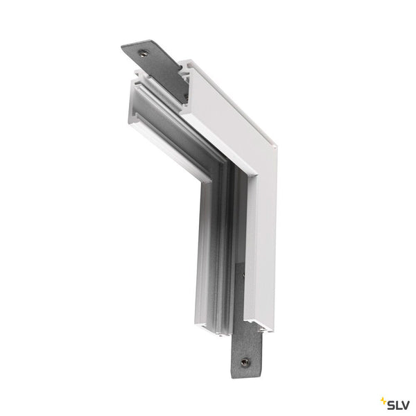 SLV L-connector mechanical, 48V TRACK, for mounting track standard, stereo, white 1006580