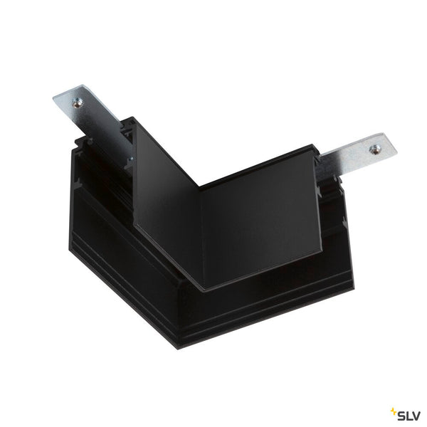 SLV L-connector, 48V TRACK, for mounting track deep, left, black 1006581
