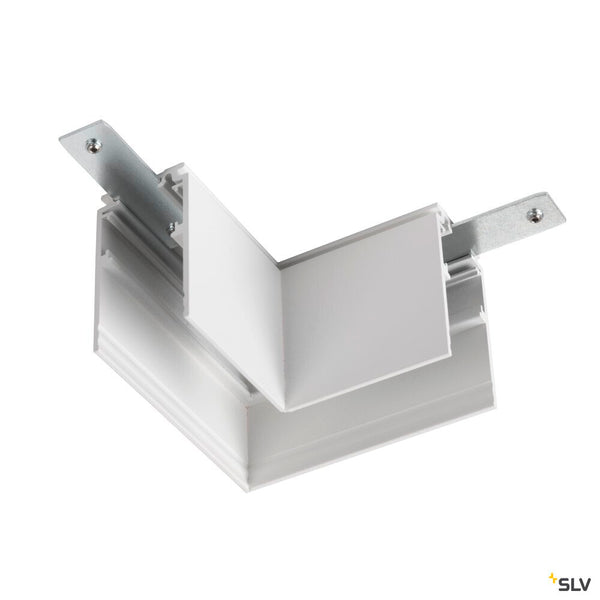 SLV L-connector mechanical, 48V TRACK, for mounting track deep, right, white 1006584