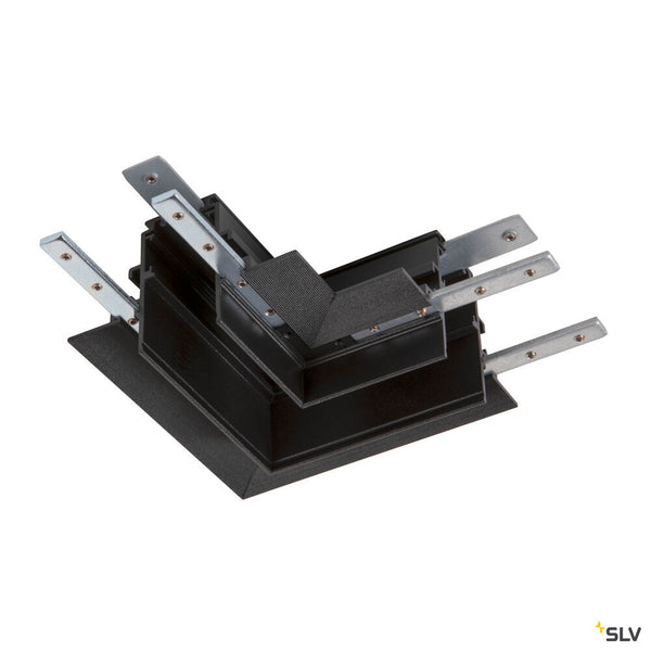 SLV L-connector, 48V TRACK, for mounting track deep, left, black 1006587