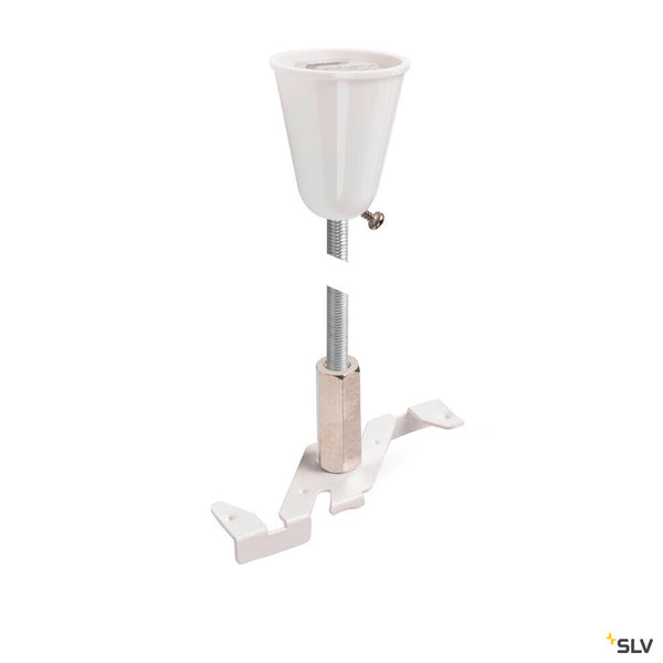 SLV Pendant suspension, 48V TRACK, 1m rod, white 1006606