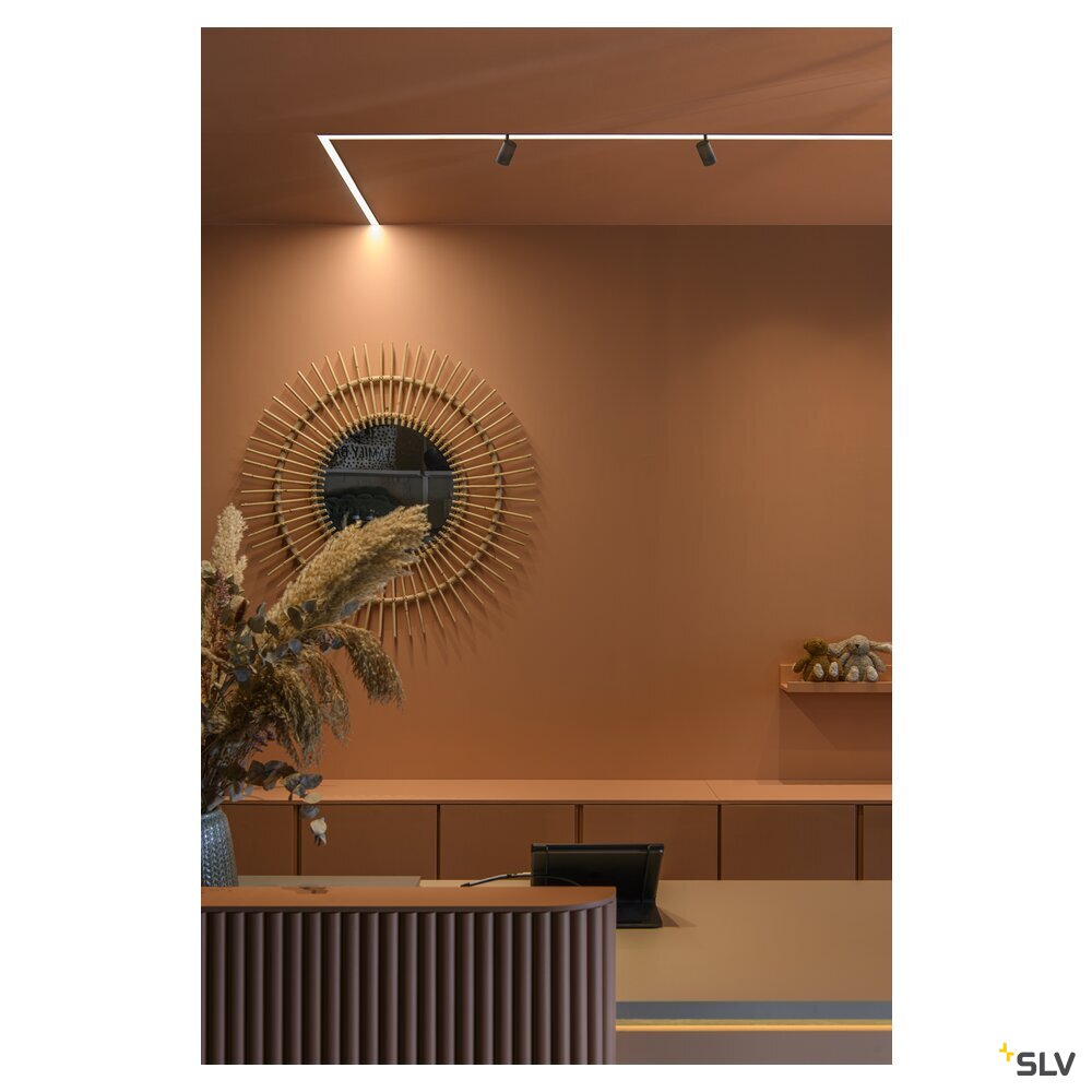 SLV IN-LINE 22 48V TRACK, opal, DALI, spot, black / black, 7.3W, 540lm, 2700K, CRI90, 95° 1006615
