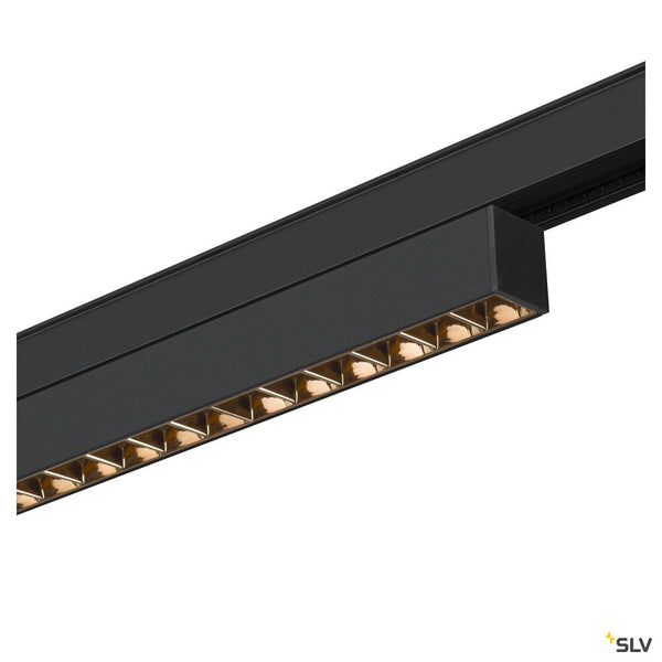 SLV IN-LINE 22 48V TRACK, Darklight Reflector, DALI, spot, black / black, 7.3W, 580lm, 2700K, CRI90, 35° 1006627